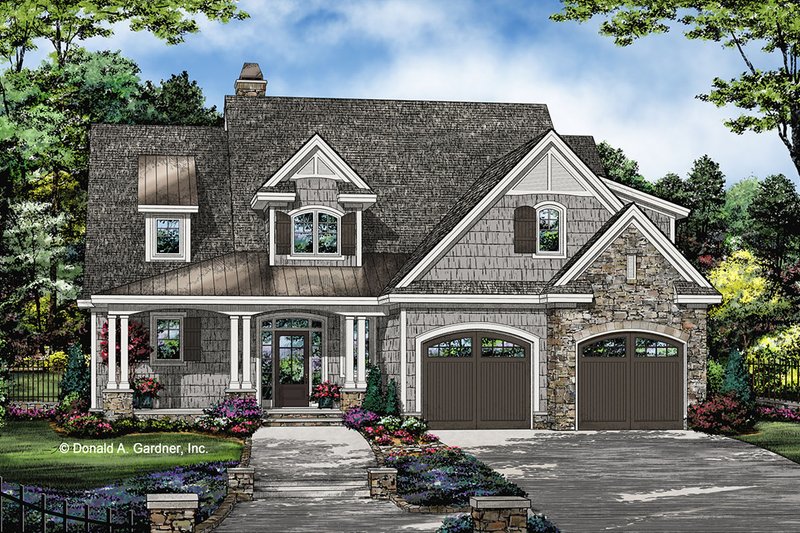 Home Plan - Country Exterior - Front Elevation Plan #929-1075