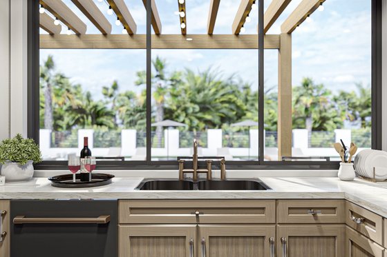 Interior - Kitchen 1 for Modern House Plan #455-515, 1 bath