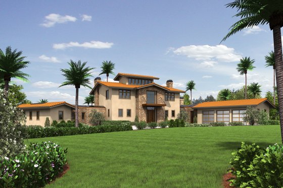 Exterior - Front Elevation 4 for Modern House Plan #48-468 - 4 bed, 5.5 bath