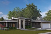 Contemporary Style House Plan - 3 Beds 2.5 Baths 2048 Sq/Ft Plan #1060-273 