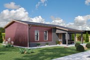 Modern Style House Plan - 2 Beds 1 Baths 912 Sq/Ft Plan #1106-7 