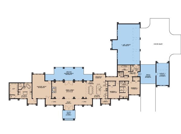 House Plan Design - Contemporary Floor Plan - Main Floor Plan #923-188