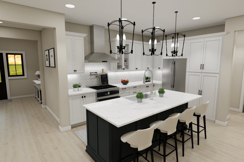 House Design - Interior - Kitchen for Craftsman House Plan #51-1394 - 3 bed, 2.5 bath