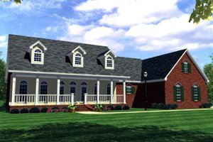 Traditional Exterior - Front Elevation Plan #21-116