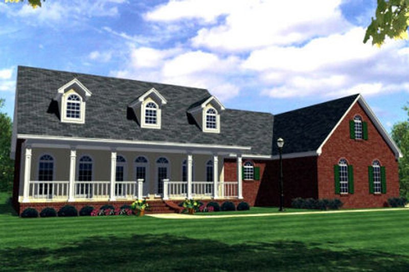 Dream House Plan - Traditional Exterior - Front Elevation Plan #21-116