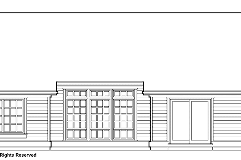 Home Plan - Exterior - Rear Elevation 1 for Traditional House Plan #48-122 - 3 bed, 2 bath