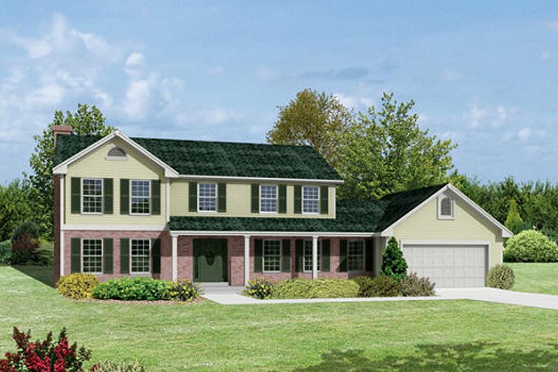 Traditional Style House Plan - 4 Beds 2.5 Baths 2820 Sq/Ft Plan #57-204