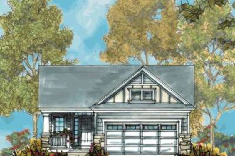 Home Plan - Exterior - Front Elevation 5 for Traditional House Plan #20-1655 - 2 bed, 2 bath