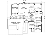 Adobe / Southwestern Style House Plan - 4 Beds 2.5 Baths 2239 Sq/Ft Plan #1-1443 