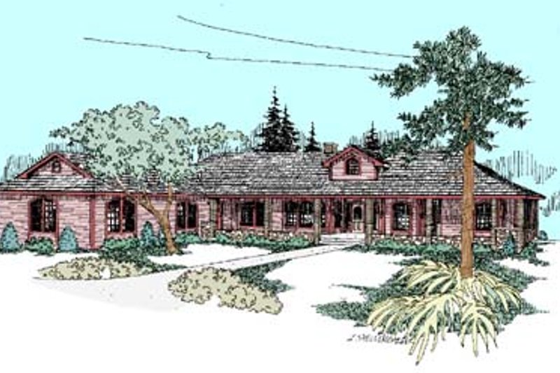 House Plan Design - Ranch Exterior - Front Elevation Plan #60-452