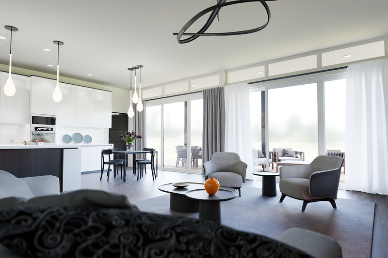 Architectural House Design - Interior - Family Room 2 for Contemporary House Plan #48-1125 - 3 bed, 2 bath