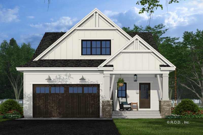 House Design - Exterior - Front Elevation 4 for Farmhouse House Plan #51-1290 - 4 bed, 4 bath
