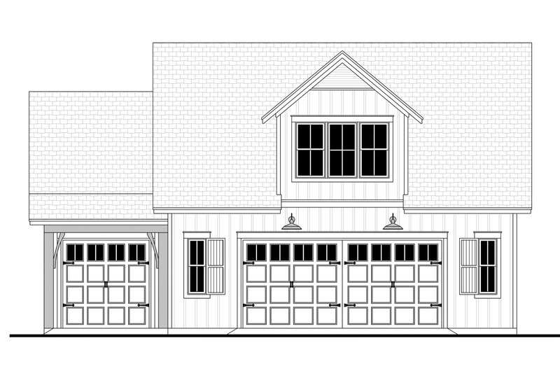 House Plan Design - Exterior - Other Elevation for Farmhouse House Plan #430-237 - 1 bed, 1 bath