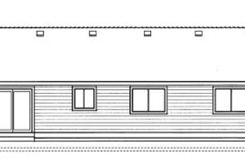 Home Plan - Exterior - Rear Elevation for Ranch House Plan #91-103 - 3 bed, 2 bath