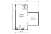 Craftsman Style House Plan - 1 Beds 1 Baths 696 Sq/Ft Plan #423-48 