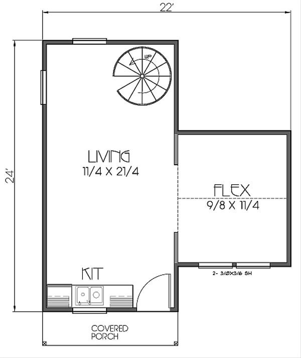 Craftsman Floor Plan - Main Floor Plan #423-48