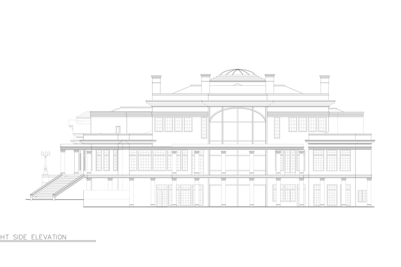House Plan Design - Exterior - Other Elevation 2 for Classical House Plan #119-164 - 5 bed, 6.5 bath
