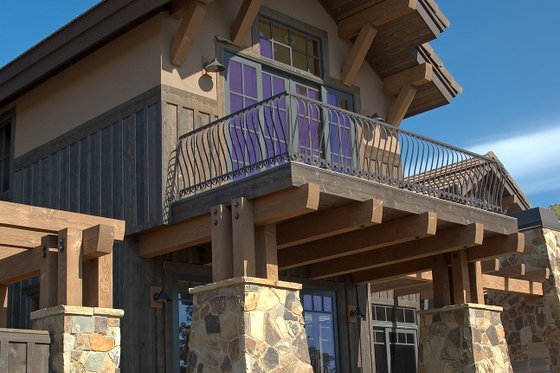 Craftsman style home, covered patio