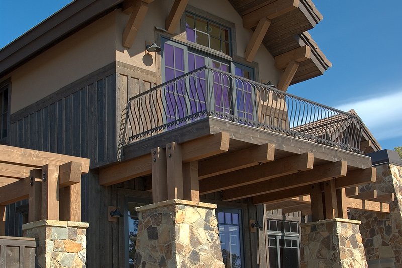 Architectural House Design - Craftsman style home, covered patio