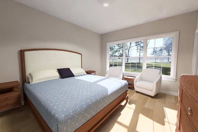 Architectural House Design - Interior - Master Bedroom for Cottage House Plan #513-2461 - 3 bed, 2 bath