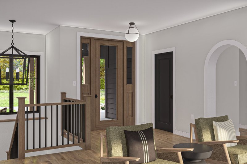Architectural House Design - Interior - Entry for Modern House Plan #455-499 - 3 bed, 2.5 bath
