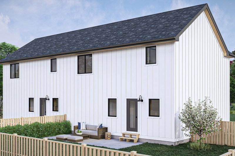 Dream House Plan - Exterior - Other Elevation 1 for Modern House Plan #455-498 - 3 bed, 1.5 bath