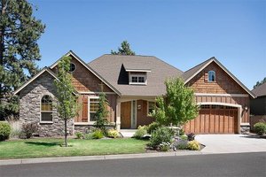 Architectural House Design - Craftsman style house plan, front