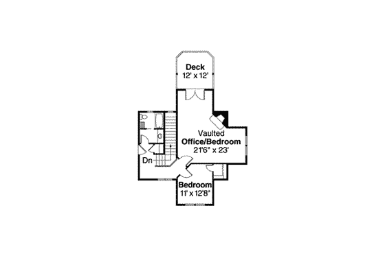 Floor Plan - Upper Floor for Colonial House Plan #124-528 - 4 bed, 3.5 bath