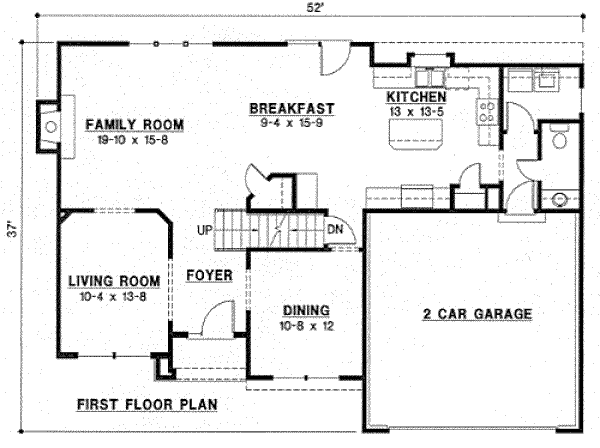 European Floor Plan - Main Floor Plan #67-742
