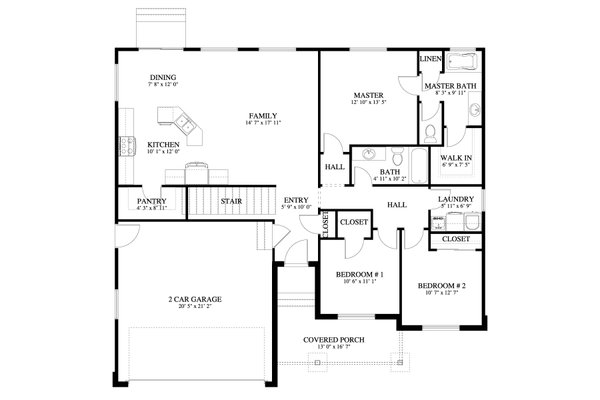 Traditional Floor Plan - Main Floor Plan #1060-196