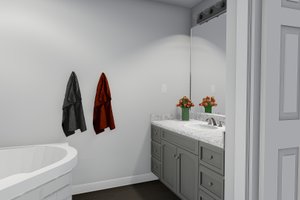 Interior - Master Bathroom for Traditional House Plan #1060-7 - 5 bed, 3.5 bath