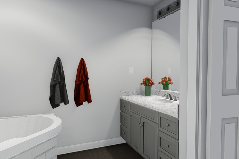Architectural House Design - Interior - Master Bathroom for Traditional House Plan #1060-7 - 5 bed, 3.5 bath