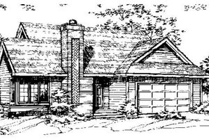 Ranch Exterior - Front Elevation Plan #320-311