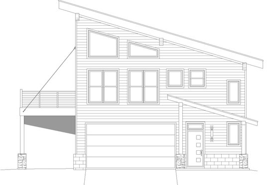 Exterior - Other Elevation 1 for Contemporary House Plan #932-339 - 2 bed, 2 bath