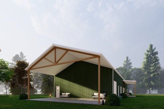 Exterior - Other Elevation 6 for Barndominium House Plan #1107-27 - 4 bed, 3.5 bath