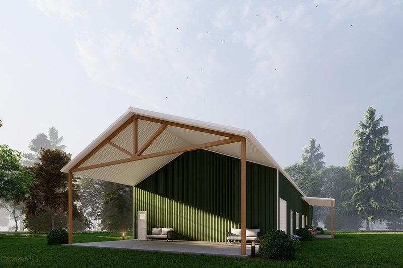 House Design - Exterior - Other Elevation 6 for Barndominium House Plan #1107-27 - 4 bed, 3.5 bath