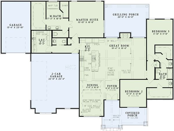 Home Plan - European Floor Plan - Main Floor Plan #17-2536