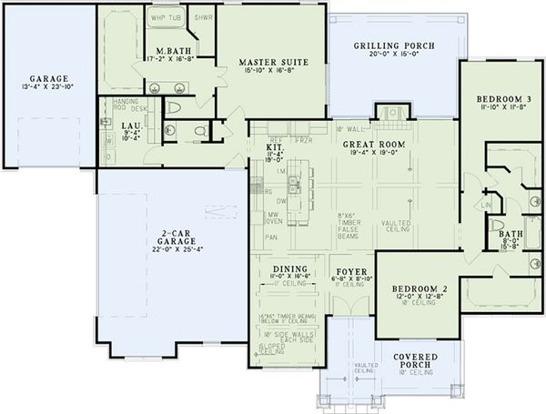 European Floor Plan - Main Floor Plan #17-2536