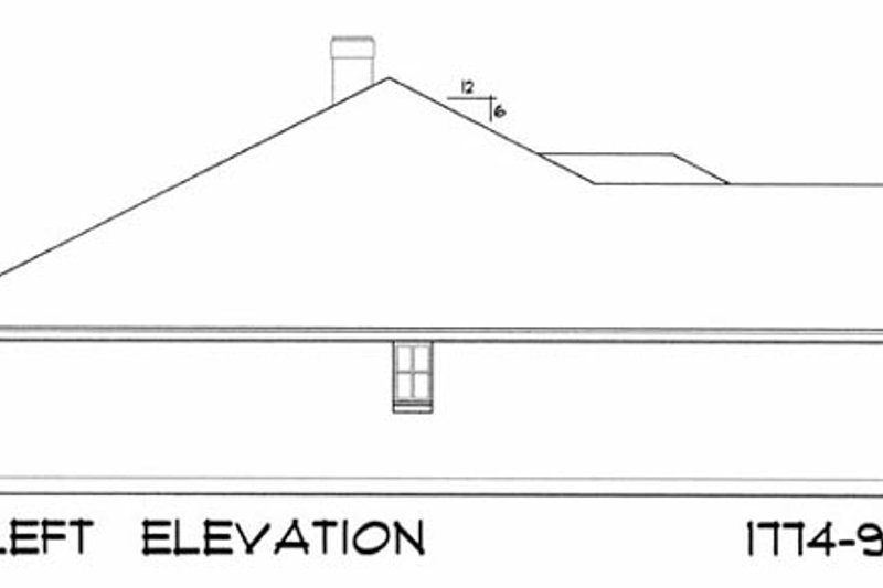 Home Plan - Exterior - Other Elevation for European House Plan #40-187 - 4 bed, 2 bath