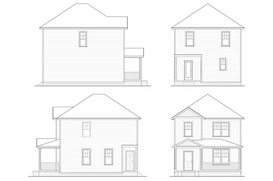 Exterior - Other Elevation for Victorian House Plan #936-63 - 3 bed, 2.5 bath