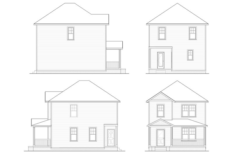 House Blueprint - Exterior - Other Elevation for Victorian House Plan #936-63 - 3 bed, 2.5 bath