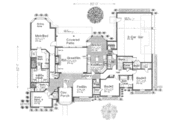 European Style House Plan - 4 Beds 3 Baths 2802 Sq/Ft Plan #310-385 