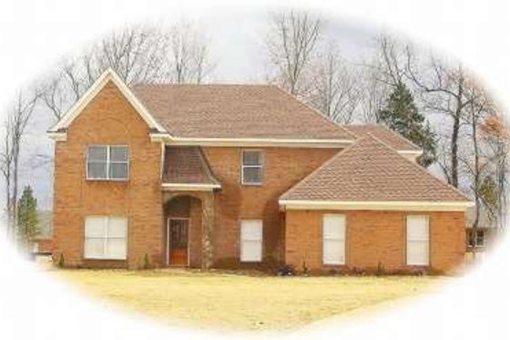 Exterior - Front Elevation for European House Plan #81-853 - 4 bed, 2.5 bath