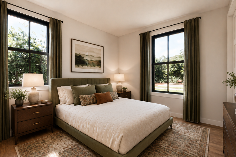 Home Plan - Interior - Bedroom 1 for Farmhouse House Plan #48-1229 - 3 bed, 2 bath