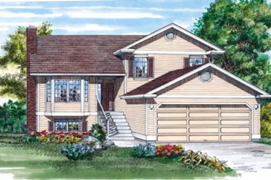 Traditional Exterior - Front Elevation Plan #47-467