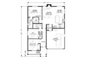Craftsman Style House Plan - 3 Beds 2 Baths 1417 Sq/Ft Plan #53-568 