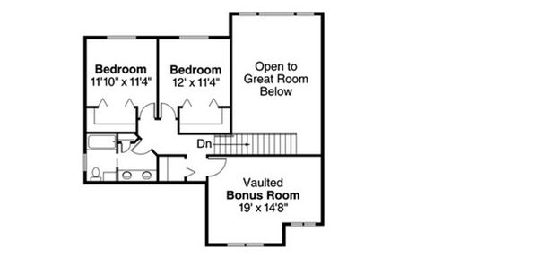 Home Plan - Craftsman Floor Plan - Upper Floor Plan #124-819