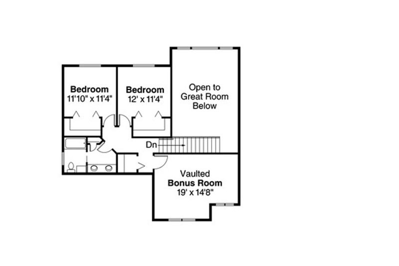 Home Plan - Floor Plan - Upper Floor for Craftsman House Plan #124-819 - 4 bed, 3.5 bath