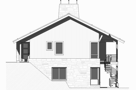 Exterior - Other Elevation for Cabin House Plan #901-129 - 3 bed, 2.5 bath