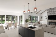 Ranch Style House Plan - 3 Beds 2 Baths 2061 Sq/Ft Plan #1089-9 
